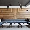 lounge with wooden decor