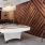 a room with a table and chairs